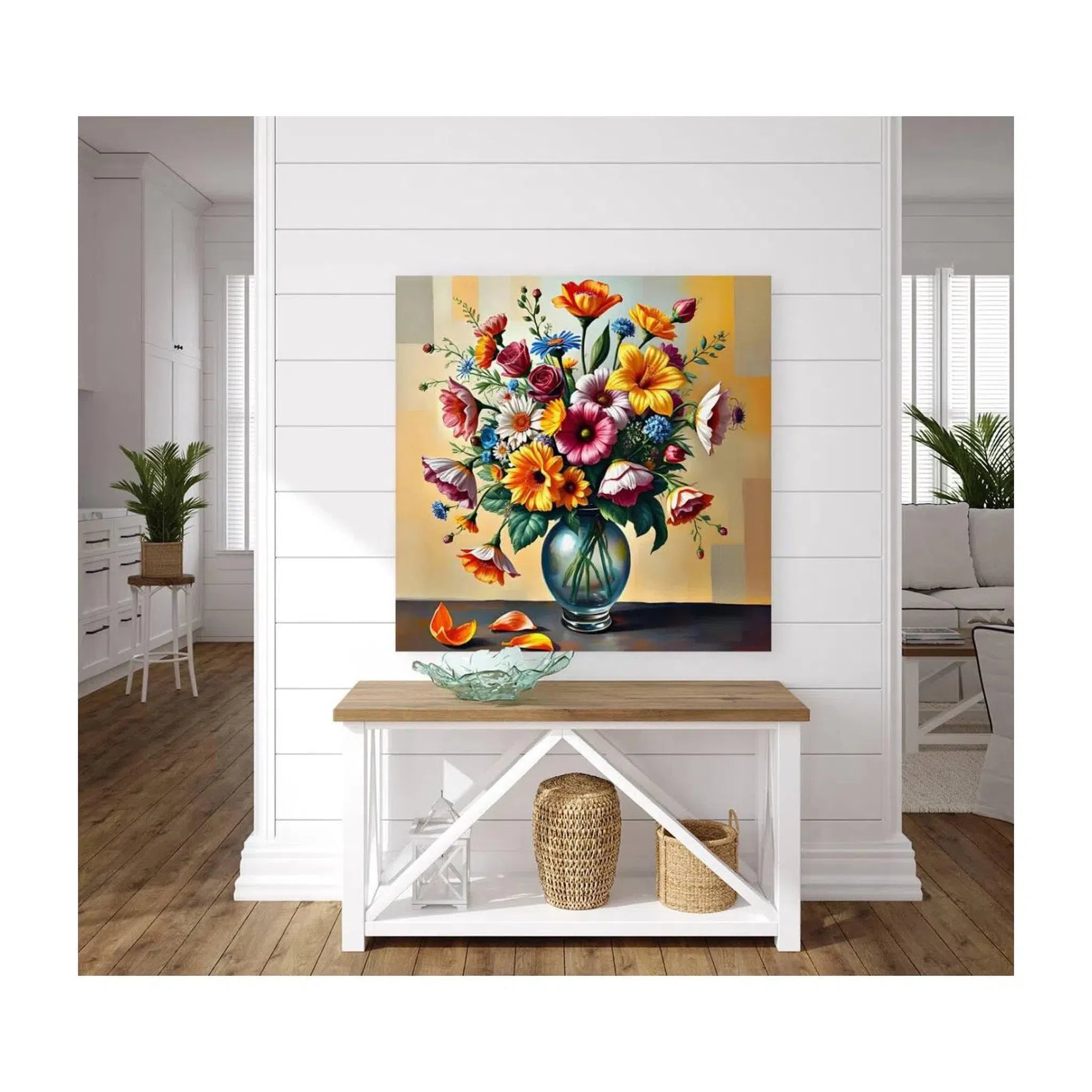 Flowers Bringing Warmth And Joy Still Life Print-11913 Visual Wall Art