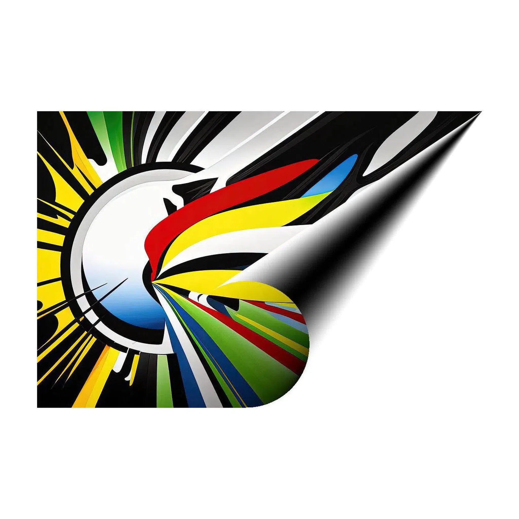 Focus, Abstract Art Print 32825 Giclée Rolled Canvas Print Visual Wall Art