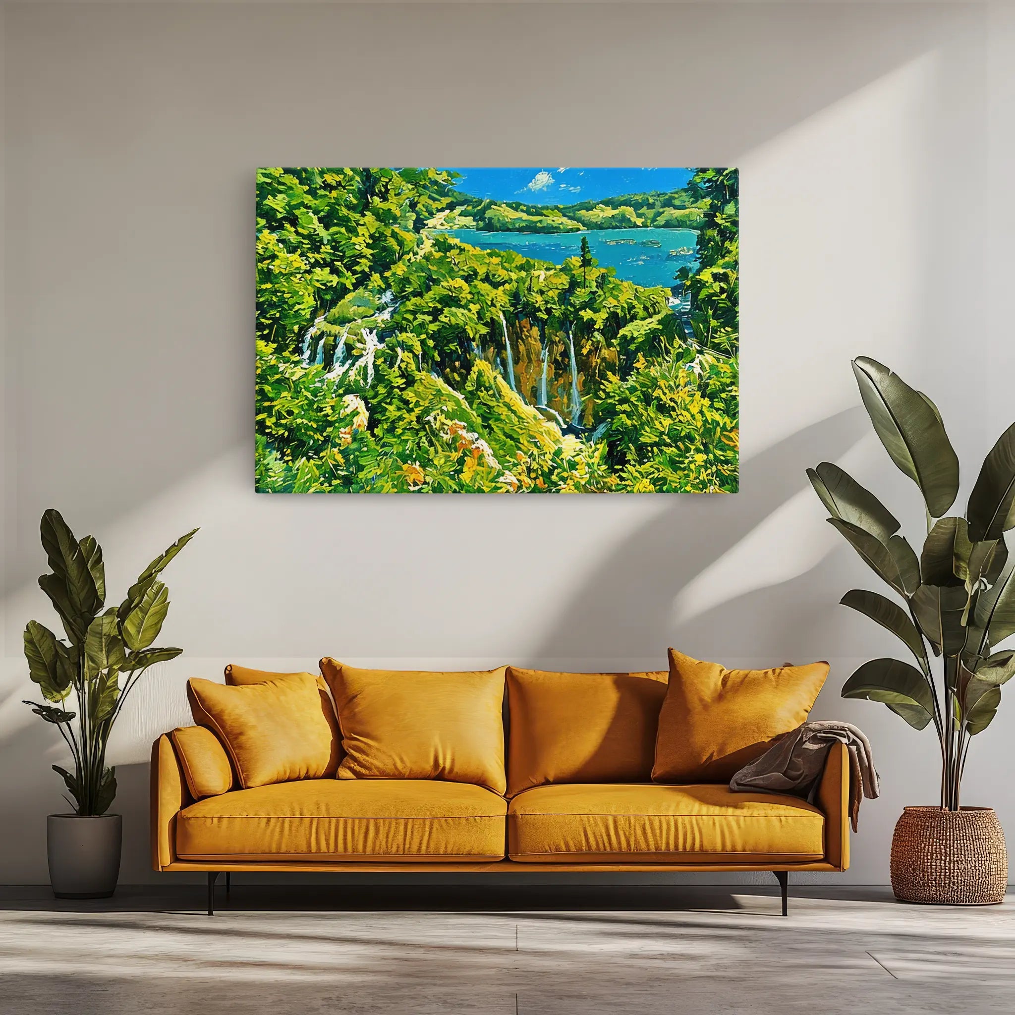 Forest Stream Waterfall Giclée Print 323015 Visual Wall Art AR3:2H Giclée Print