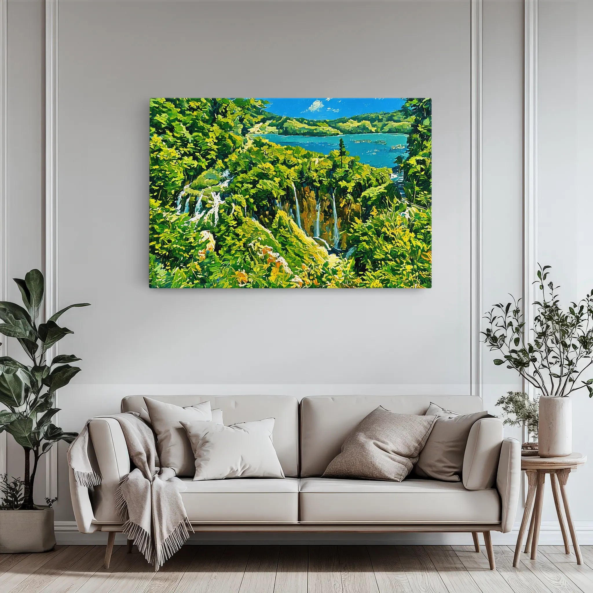 Forest Stream Waterfall Giclée Print 323015 Visual Wall Art AR3:2H Giclée Print