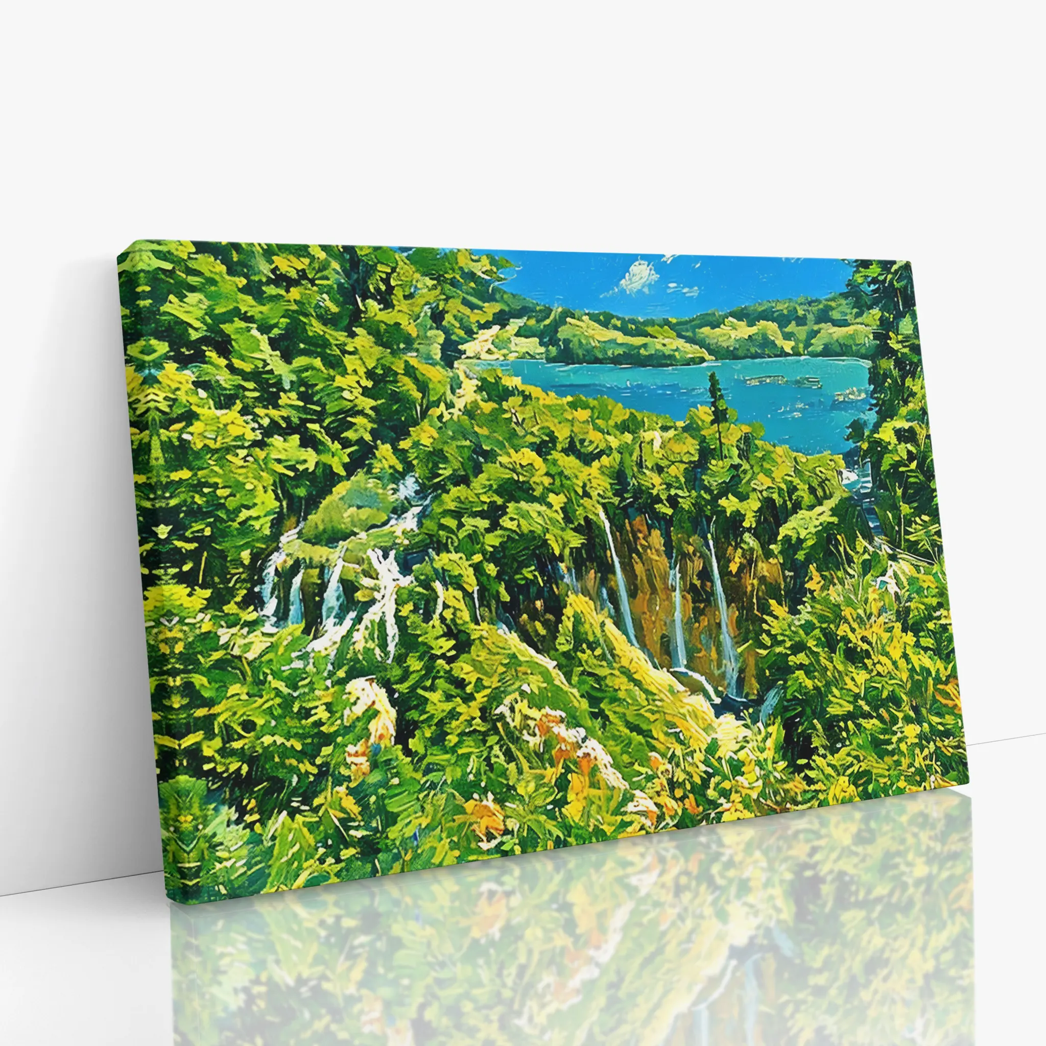 Forest Stream Waterfall Giclée Print 323015 Visual Wall Art AR3:2H Giclée Print