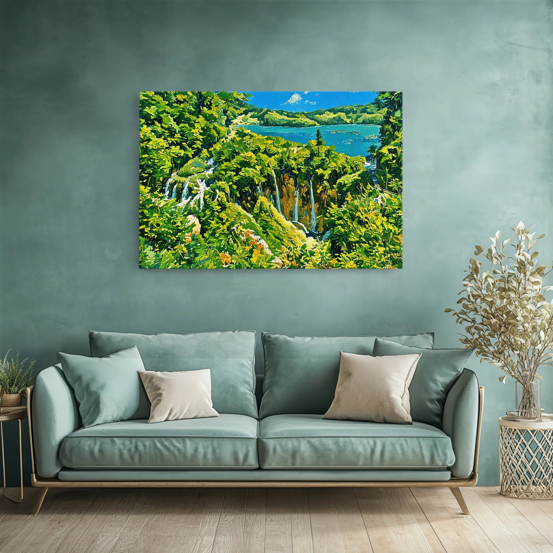 Forest Stream Waterfall Giclée Print 323015 Visual Wall Art AR3:2H Giclée Print