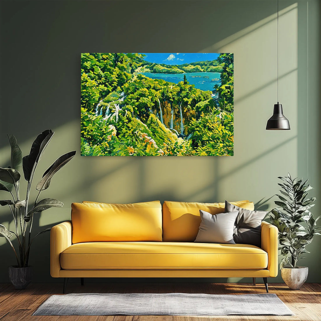 Forest Stream Waterfall Giclée Print 323015 Visual Wall Art AR3:2H Giclée Print