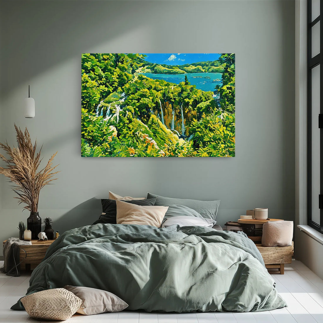 Forest Stream Waterfall Giclée Print 323015 Visual Wall Art AR3:2H Giclée Print