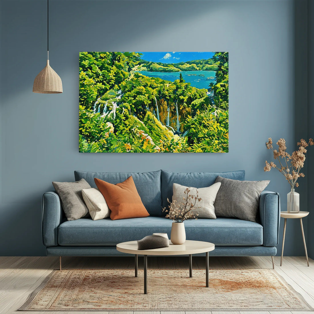 Forest Stream Waterfall Giclée Print 323015 Visual Wall Art AR3:2H Giclée Print