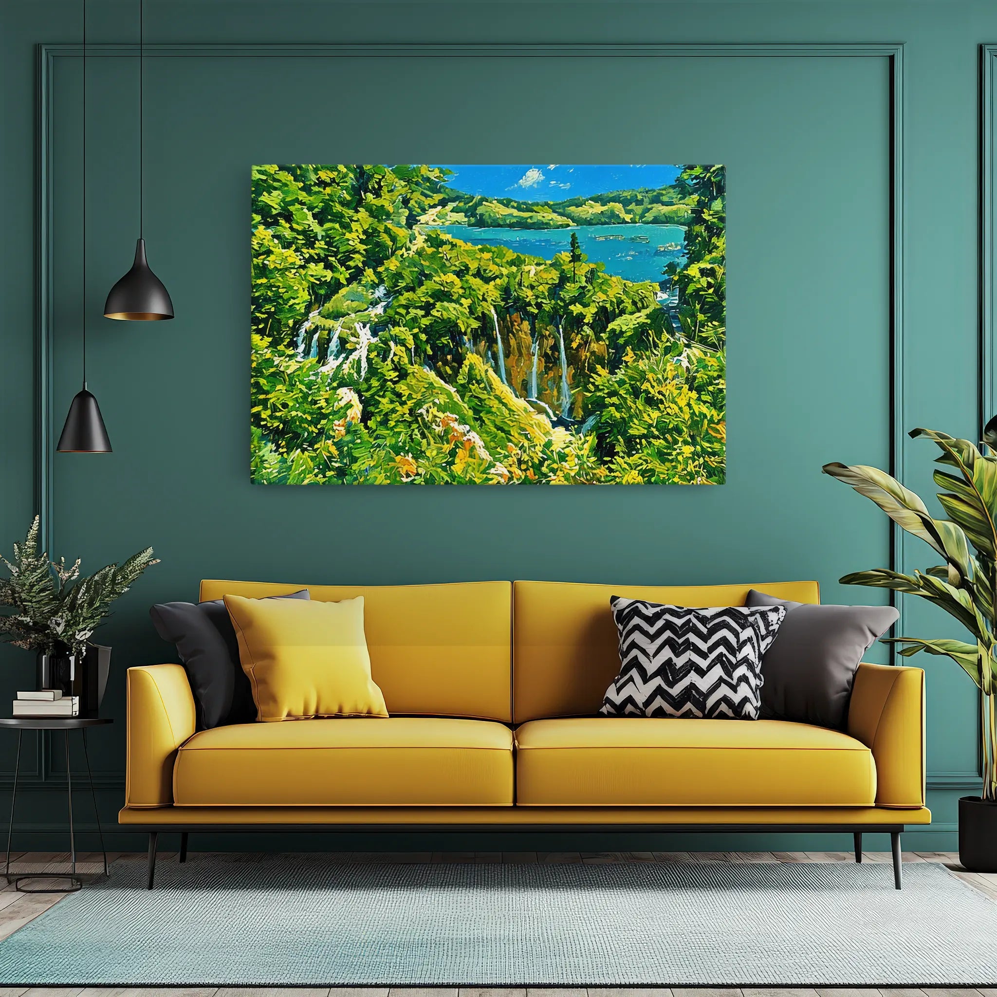 Forest Stream Waterfall Giclée Print 323015 Visual Wall Art AR3:2H Giclée Print