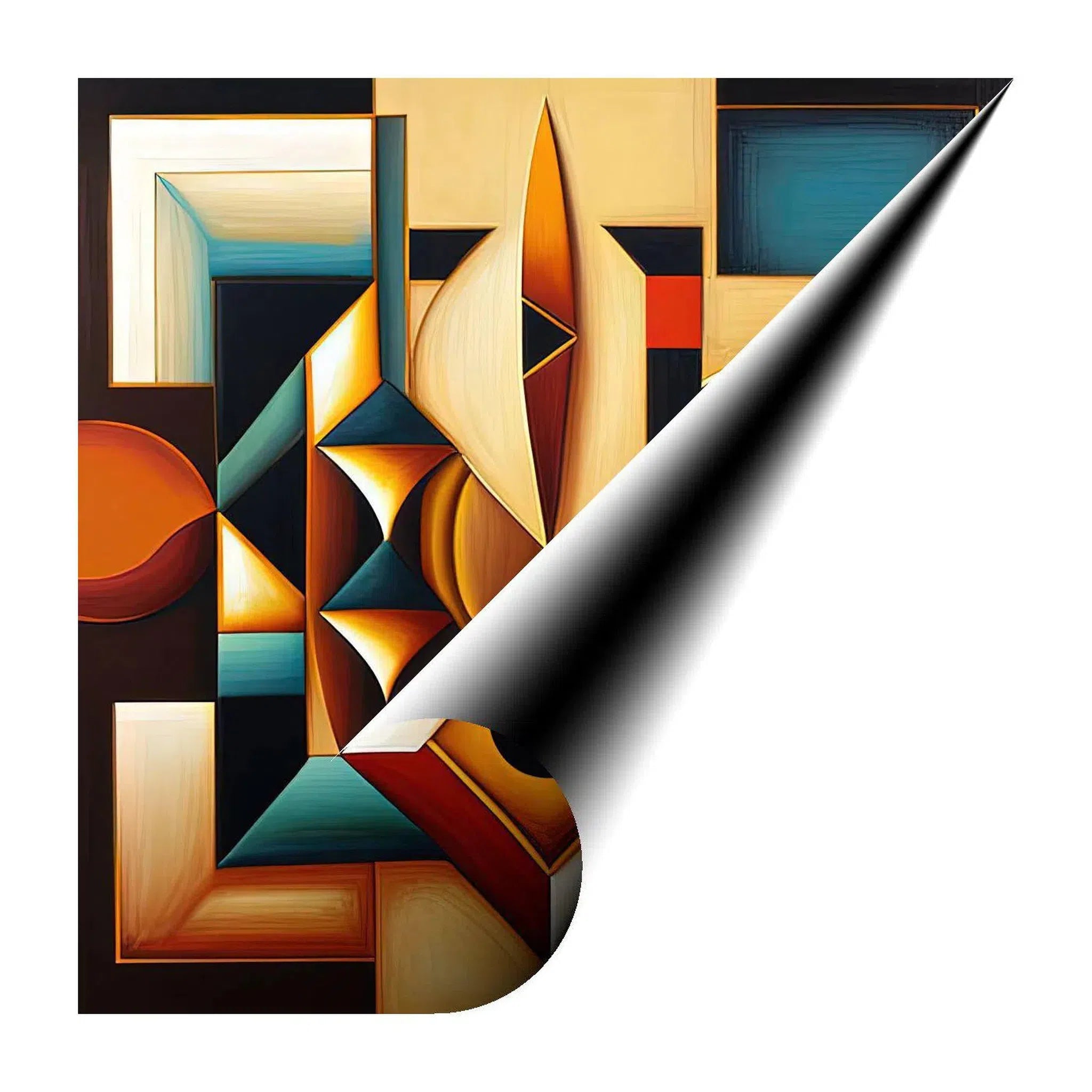 Gatway, Abstract Art Print 11100 Giclée Rolled Canvas Print Visual Wall Art