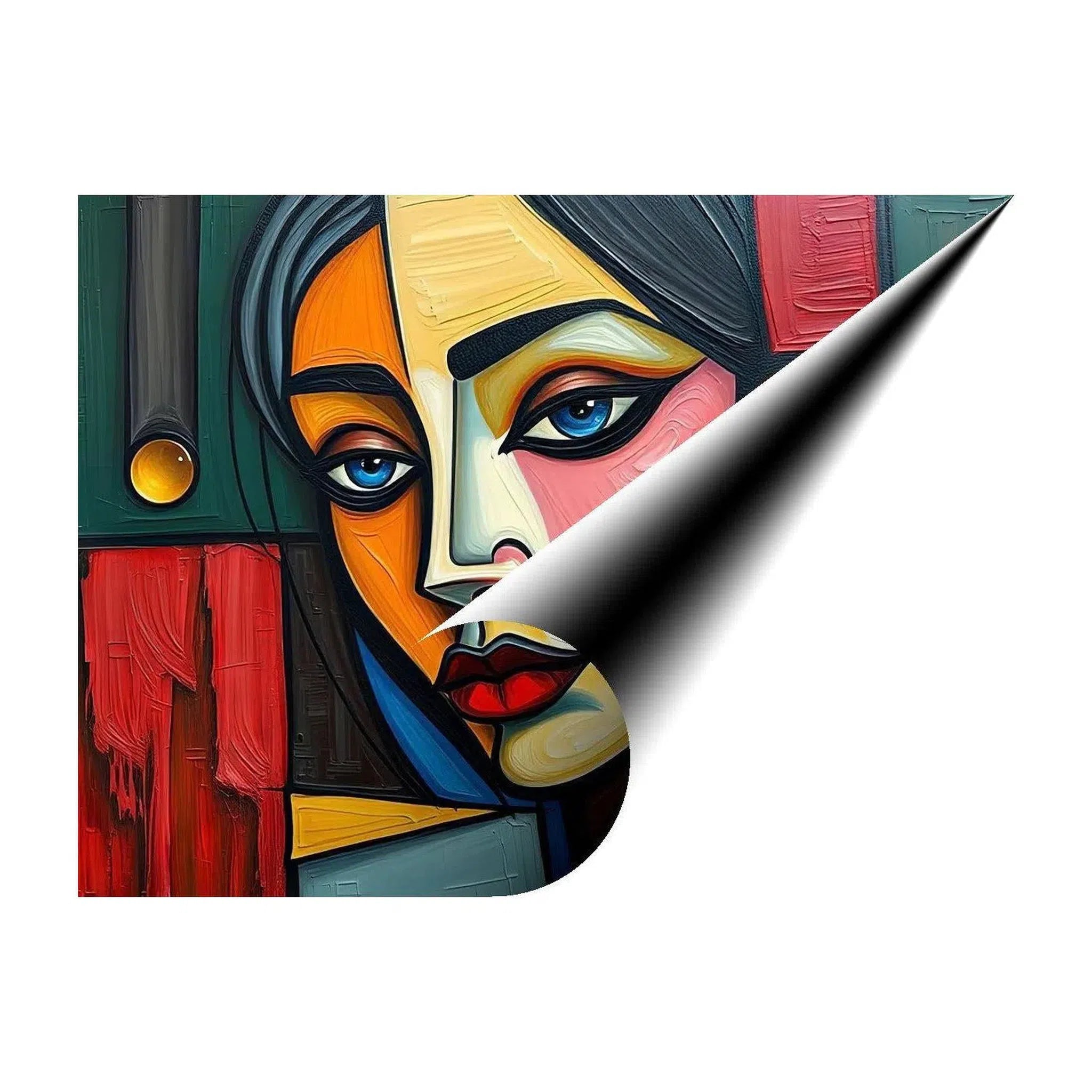 Gazing Fondly, Abstract Art Print 43611 Giclée Fine Art Matte Paper Print Visual Wall Art