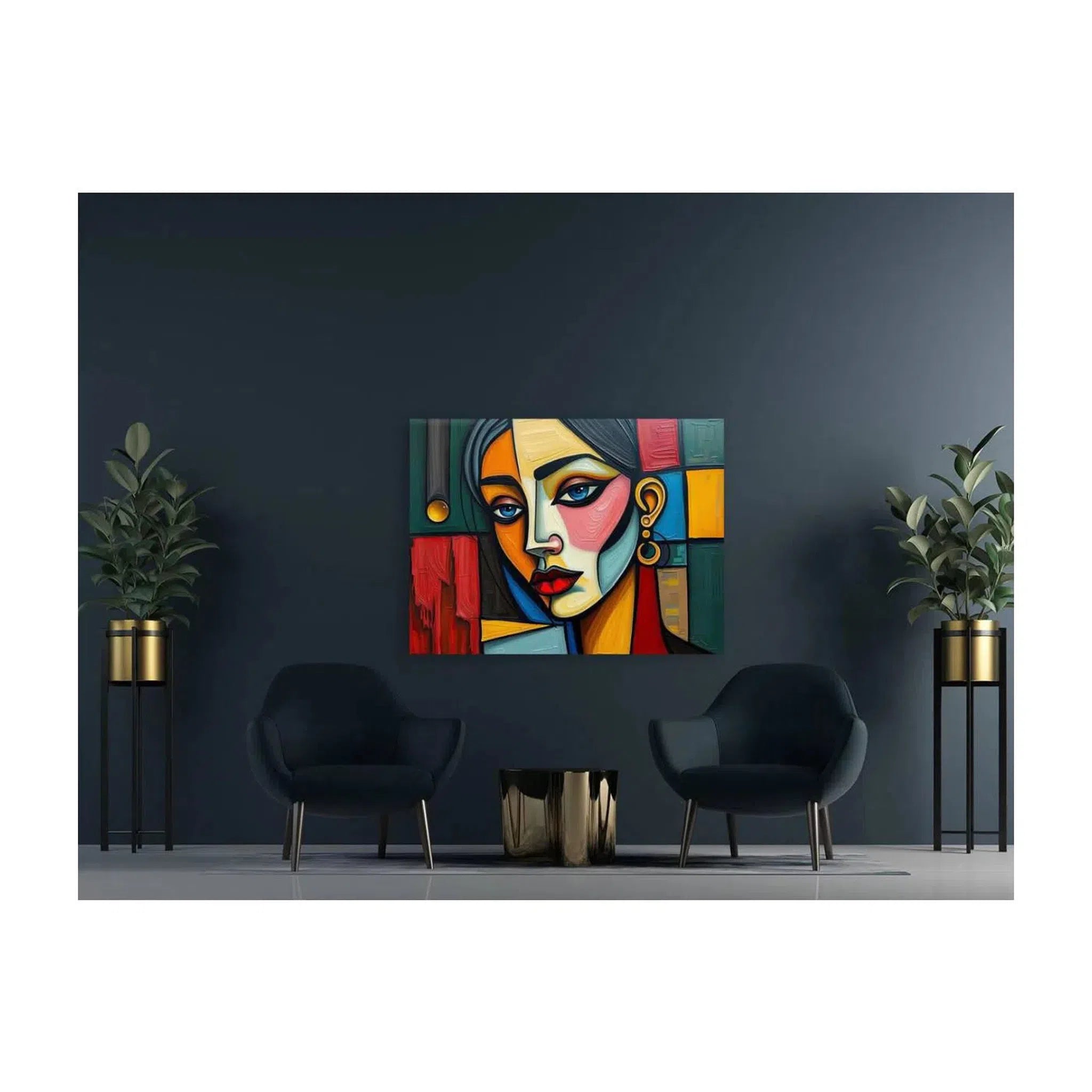 Gazing Fondly, Abstract Art Print 43611 Visual Wall Art