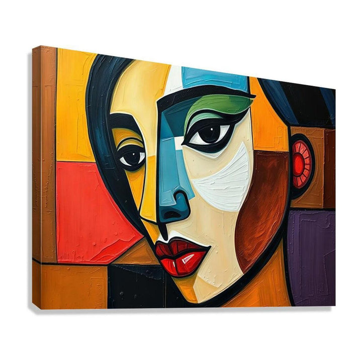 Gazing Into, Abstract Art Print 43610 Giclée Stretched Canvas Print Visual Wall Art