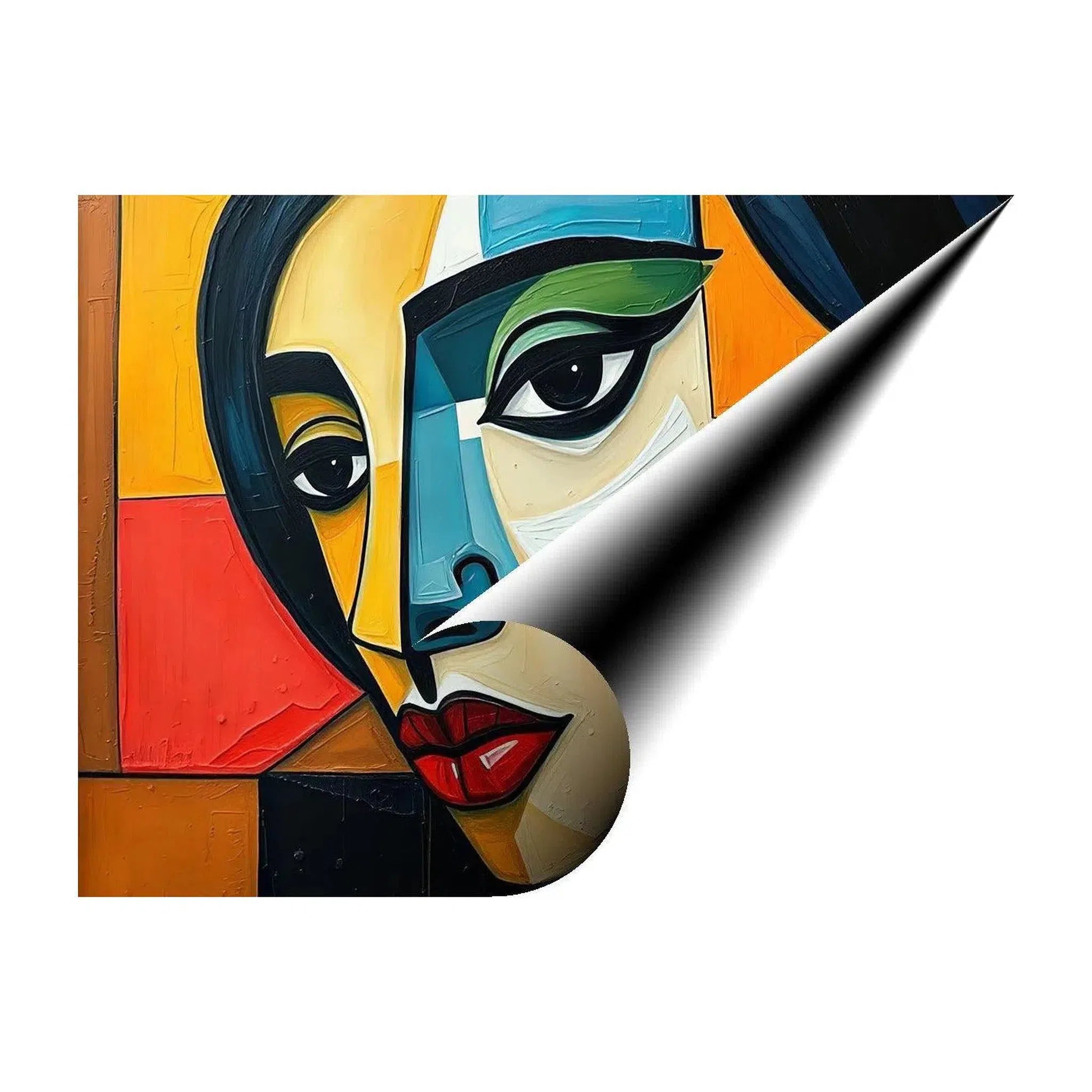 Gazing Into, Abstract Art Print 43610 Giclée Fine Art Matte Paper Print Visual Wall Art