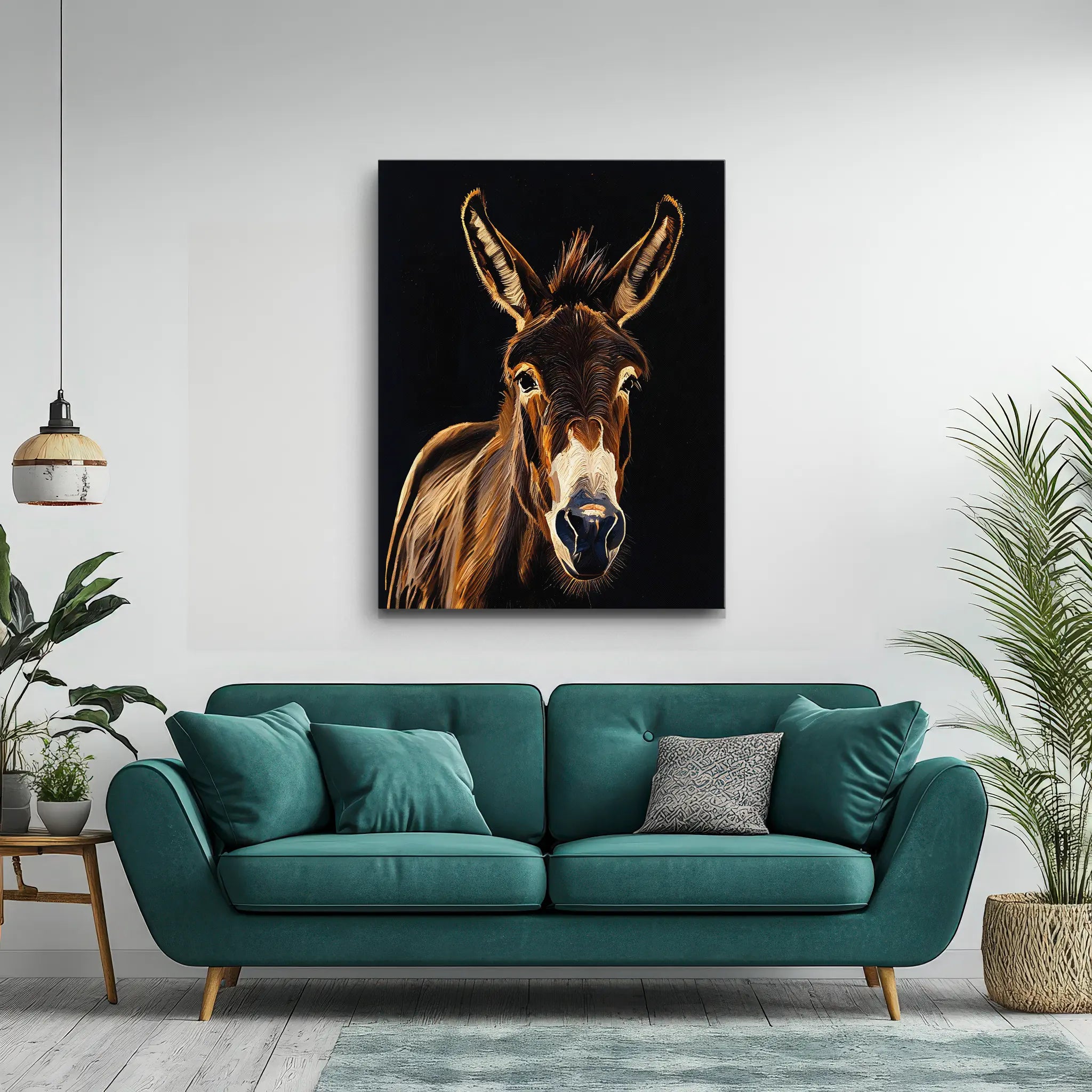 Gentle Donkey Gaze Giclée Print 456026 Visual Wall Art AR3:4V-AR4:5V Giclée Print