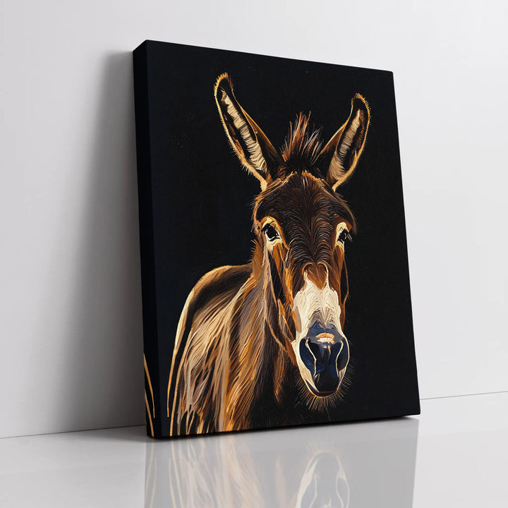 Gentle Donkey Gaze Giclée Print 456026 Visual Wall Art AR3:4V-AR4:5V Giclée Print