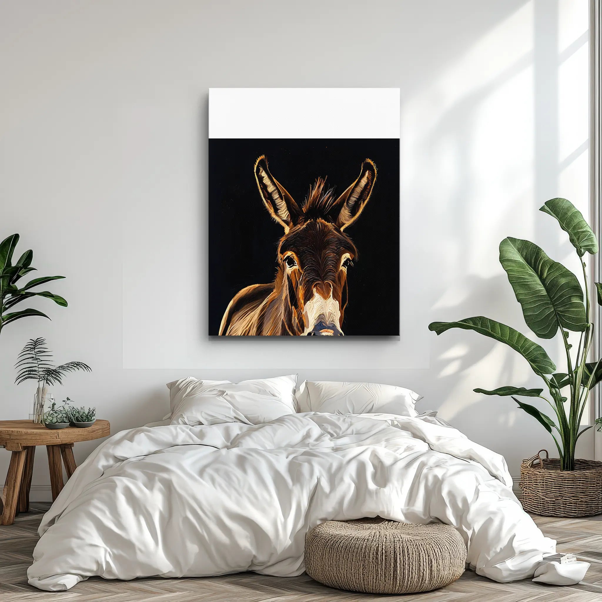 Gentle Donkey Gaze Giclée Print 456026 Visual Wall Art AR3:4V-AR4:5V Giclée Print