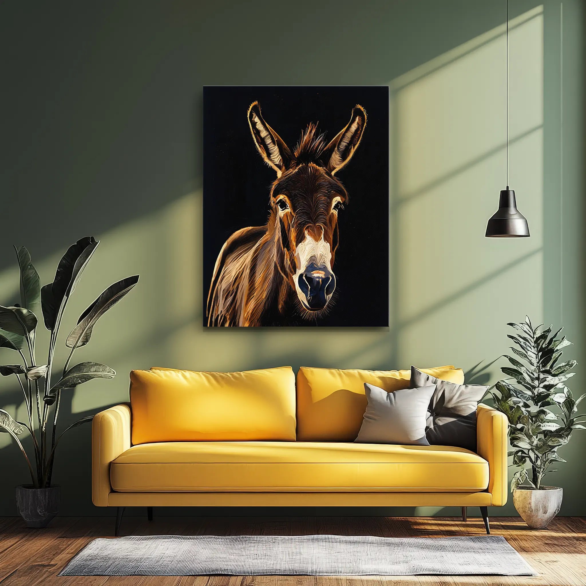 Gentle Donkey Gaze Giclée Print 456026 Visual Wall Art AR3:4V-AR4:5V Giclée Print