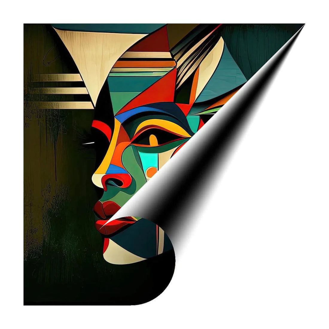 Good Fortune, Ethnic Abstract Art Print 11114 Giclée Rolled Canvas Print Visual Wall Art