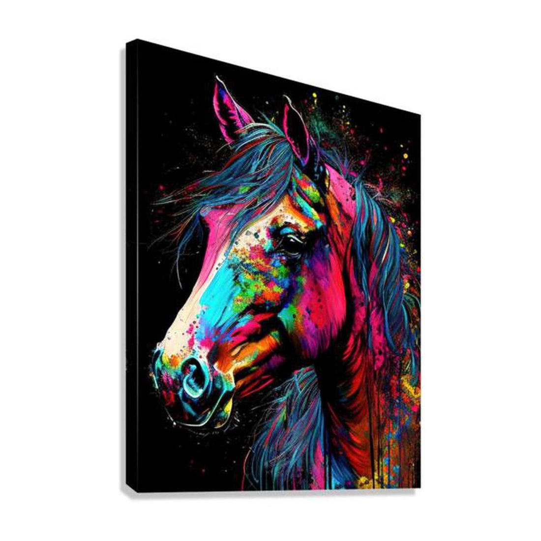 Gorgeous Horse Portrait, Animal Art Print 34103 Giclée Stretched Canvas Print Visual Wall Art