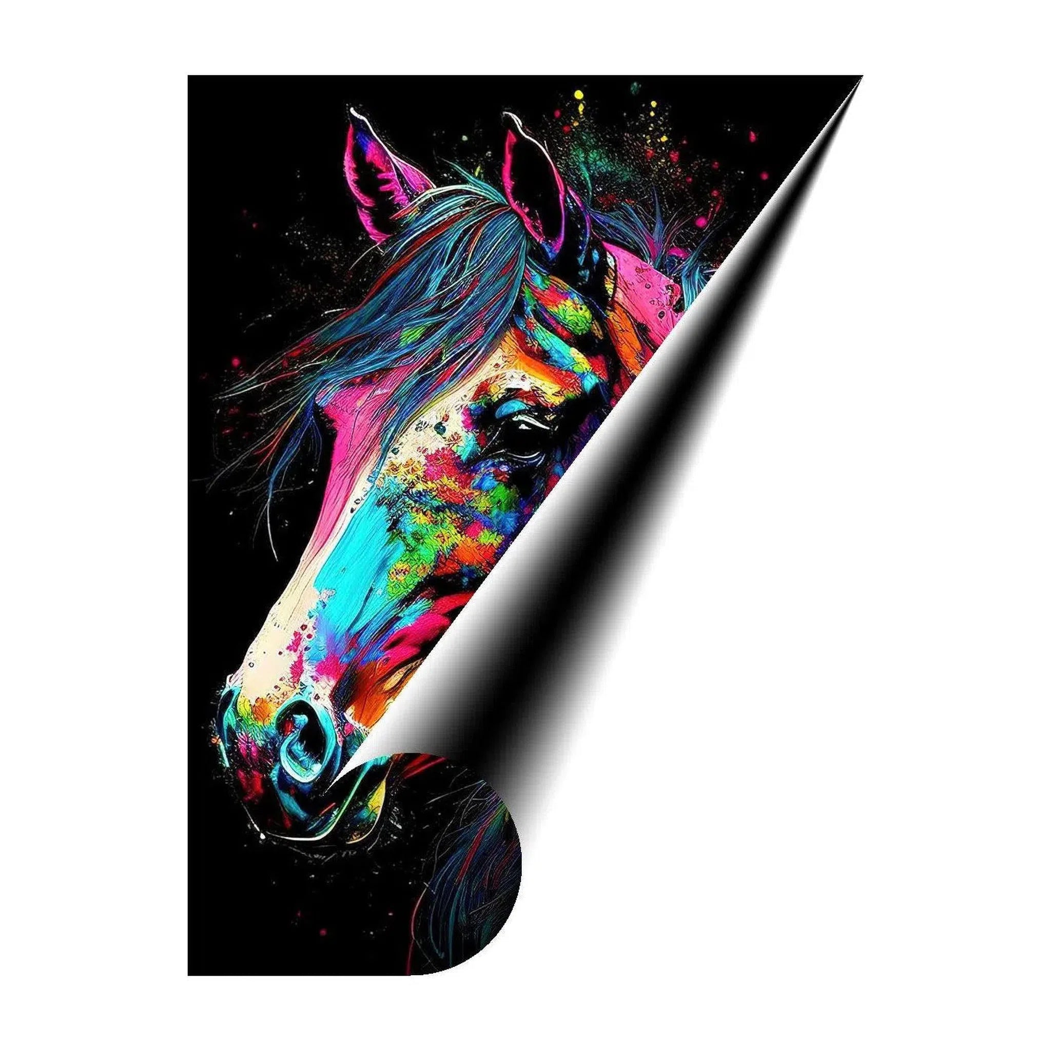 Gorgeous Horse Portrait, Animal Art Print 34103 Giclée Fine Art Matte Paper Print Visual Wall Art