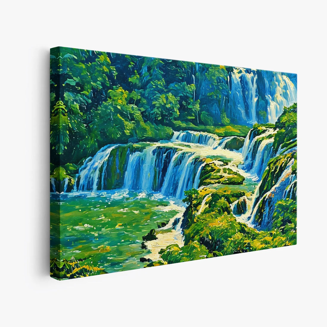 Green Jungle Waterfalls Giclée Print 323020 Visual Wall Art AR3:2H Giclée Print