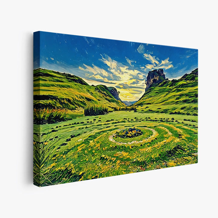 Green Valley with Stone Circle Giclée Print 323021 Visual Wall Art AR3:2H Giclée Print