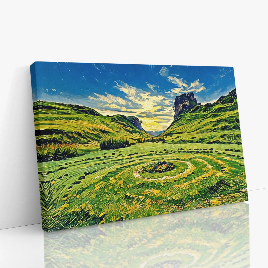 Green Valley with Stone Circle Giclée Print 323021 Visual Wall Art AR3:2H Giclée Print