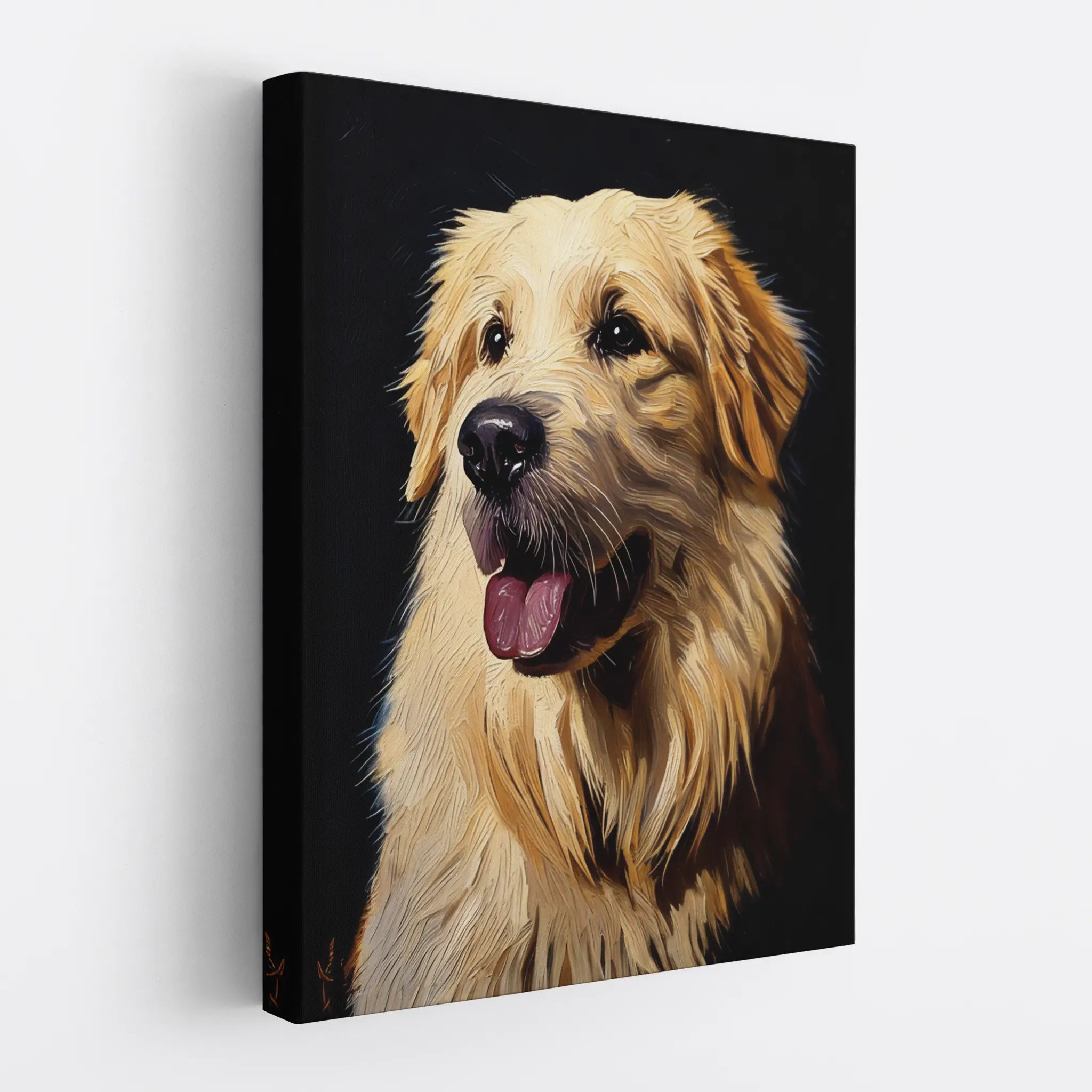Happy Fluffy Retriever Giclée Print 456028 Visual Wall Art AR3:4V-AR4:5V Giclée Print