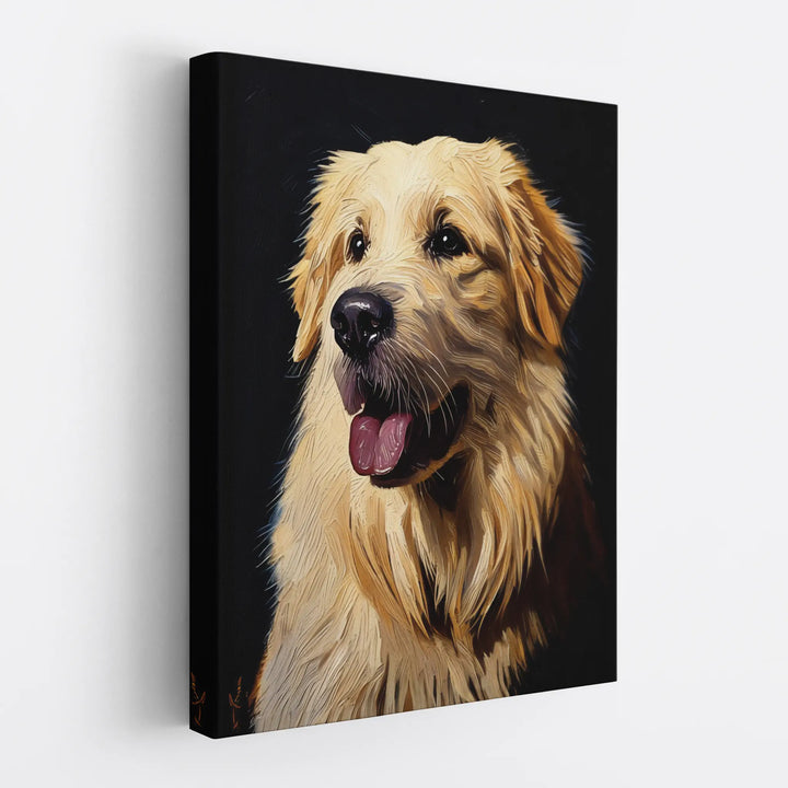 Happy Fluffy Retriever Giclée Print 456028 Visual Wall Art AR3:4V-AR4:5V Giclée Print