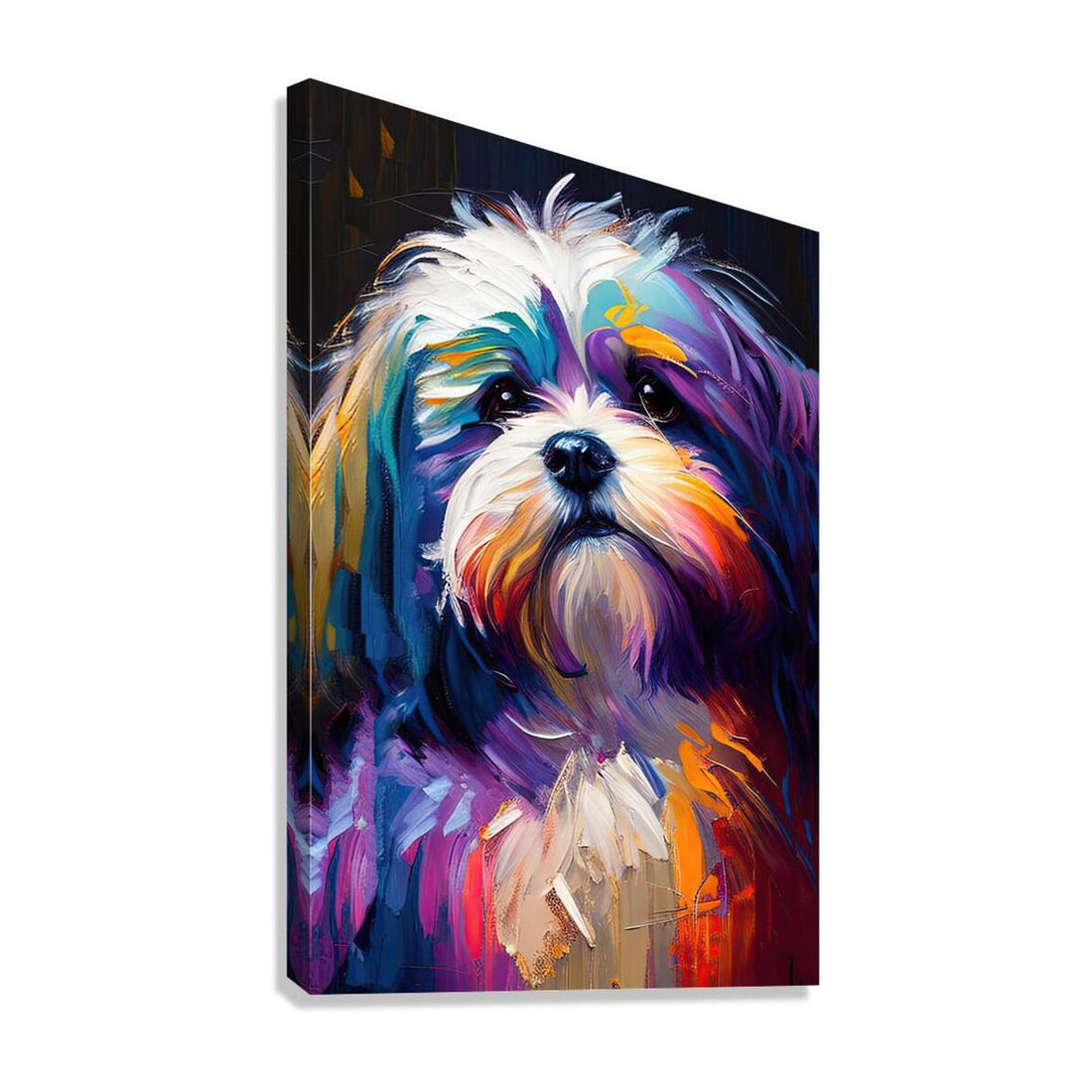 Havanese Dog , Paw And Claws, Pet Portrait Print 23508 Giclée Stretched Canvas Print Visual Wall Art