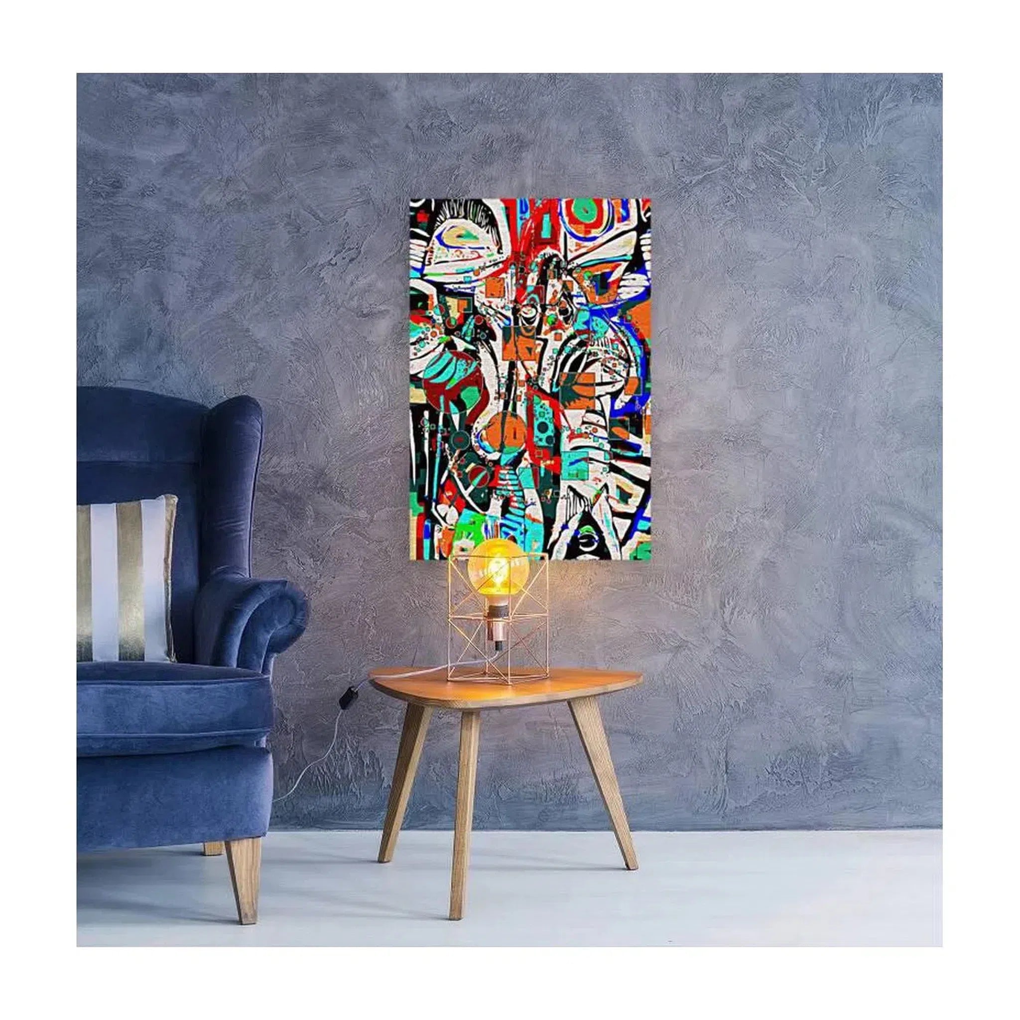 High Energy Abstract Art Print 23106 Visual Wall Art