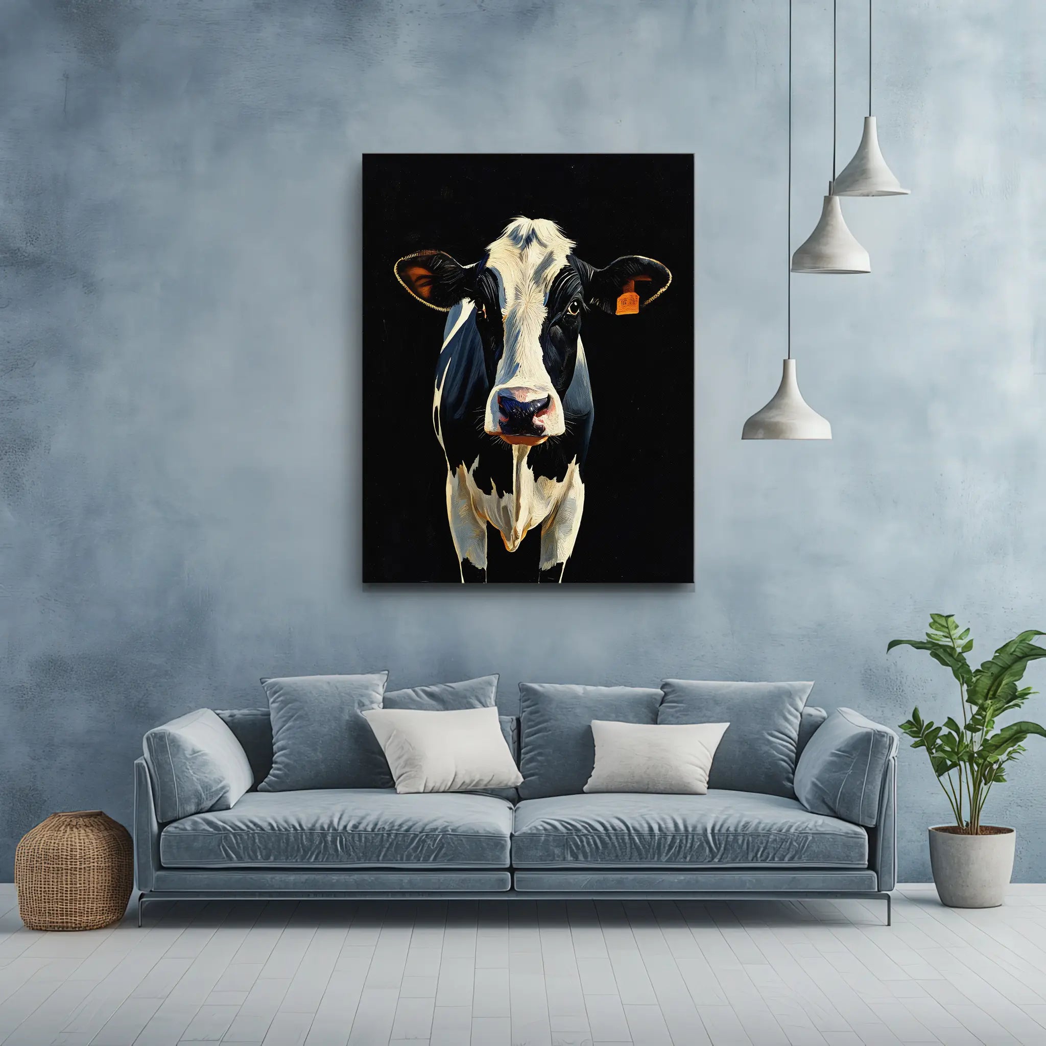 Holstein Classic Dairy Cow Giclée Print 456029 Visual Wall Art AR3:4V-AR4:5V Giclée Print