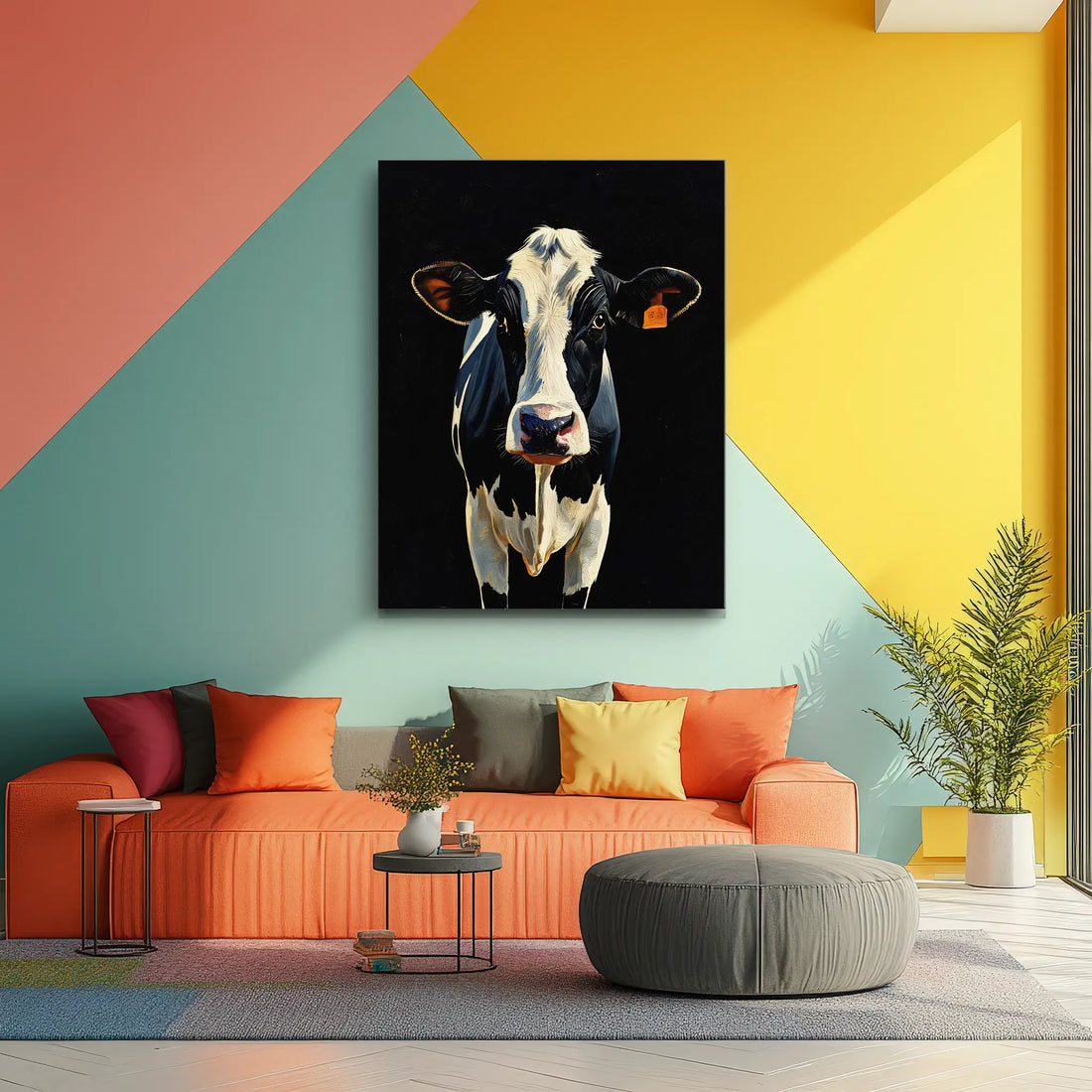 Holstein Classic Dairy Cow Giclée Print 456029 Visual Wall Art AR3:4V-AR4:5V Giclée Print