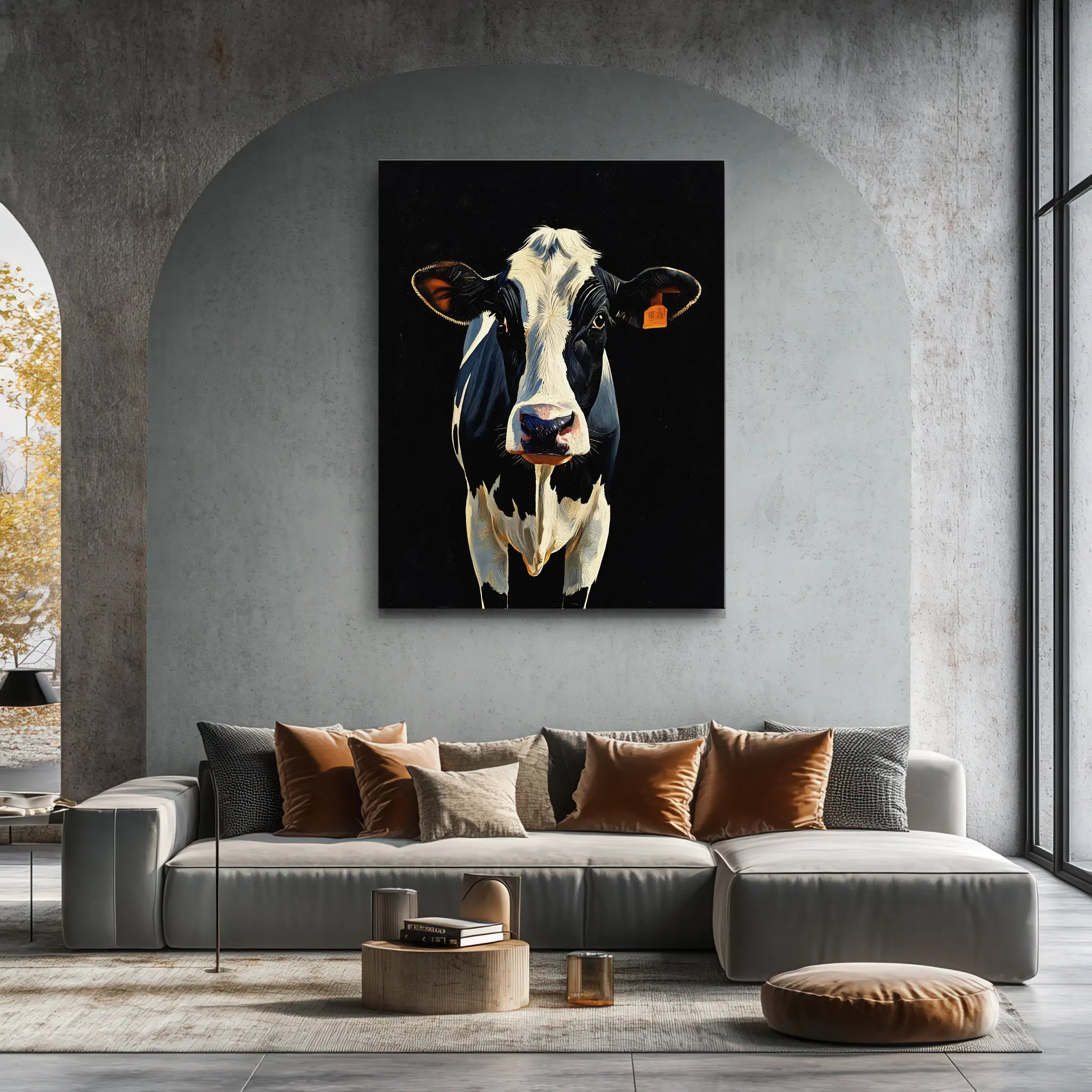 Holstein Classic Dairy Cow Giclée Print 456029 Visual Wall Art AR3:4V-AR4:5V Giclée Print