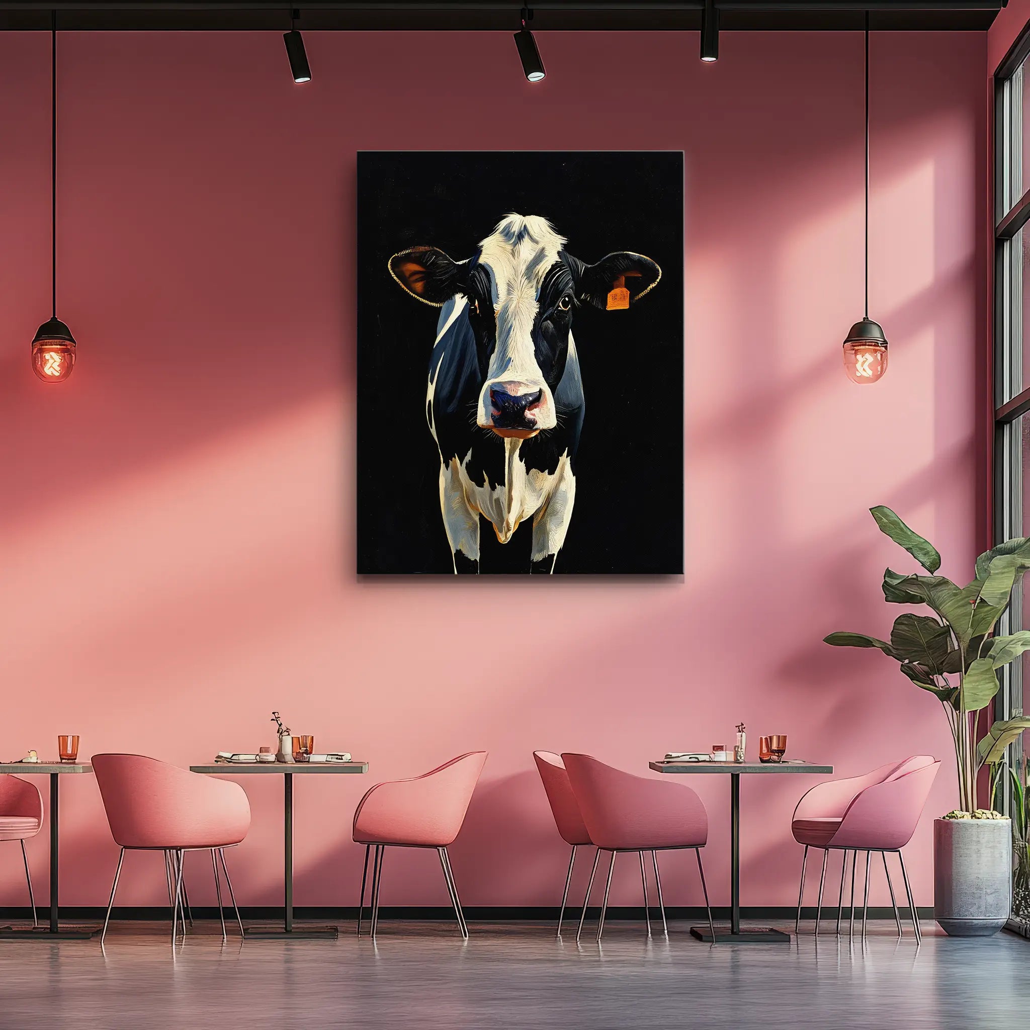 Holstein Classic Dairy Cow Giclée Print 456029 Visual Wall Art AR3:4V-AR4:5V Giclée Print