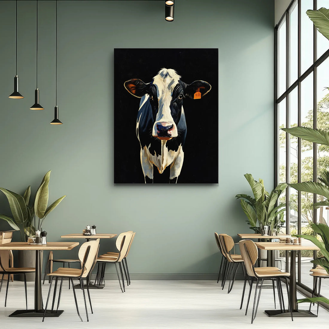 Holstein Classic Dairy Cow Giclée Print 456029 Visual Wall Art AR3:4V-AR4:5V Giclée Print