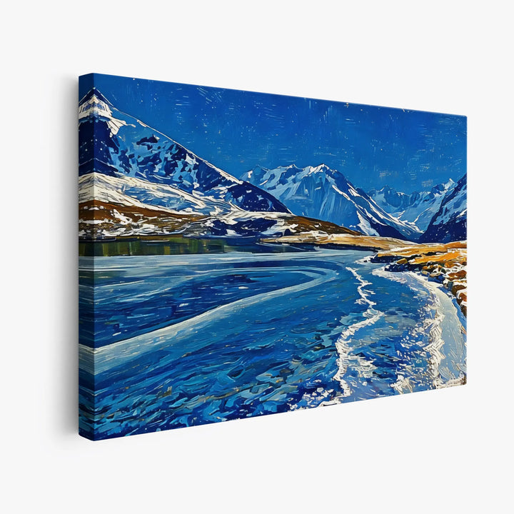 Icy Mountain Lake Giclée Print 323023 Visual Wall Art AR3:2H Giclée Print