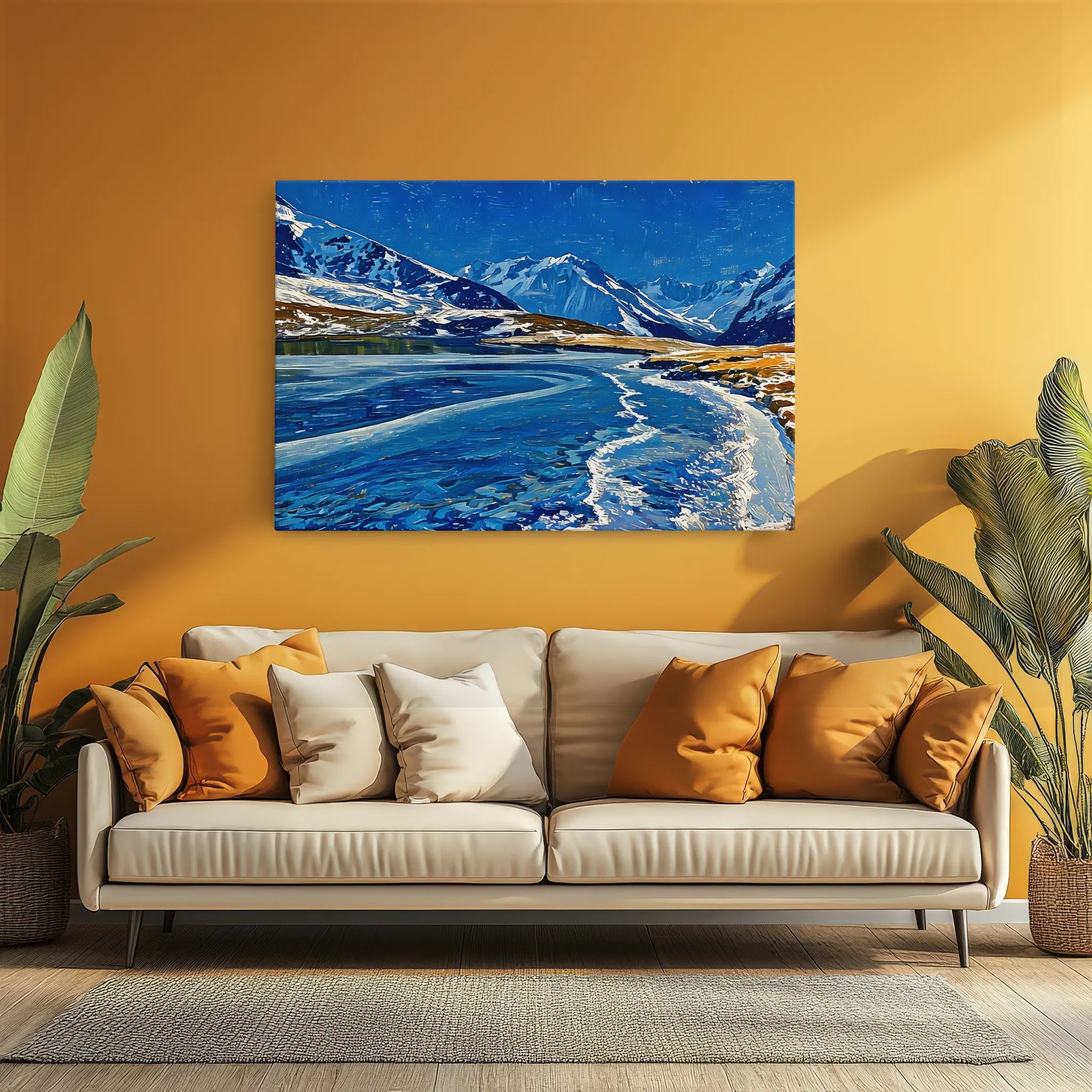 Icy Mountain Lake Giclée Print 323023 Visual Wall Art AR3:2H Giclée Print