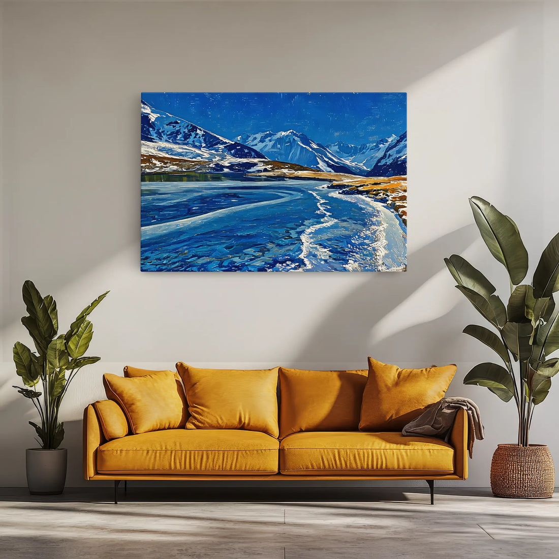 Icy Mountain Lake Giclée Print 323023 Visual Wall Art AR3:2H Giclée Print