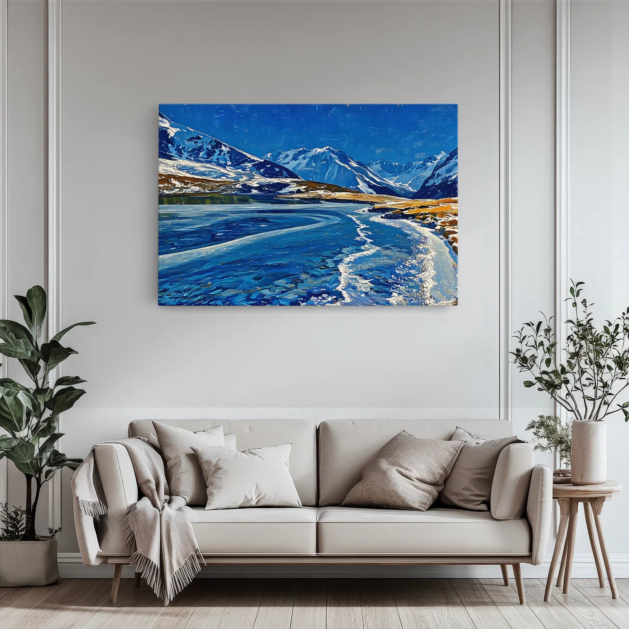 Icy Mountain Lake Giclée Print 323023 Visual Wall Art AR3:2H Giclée Print
