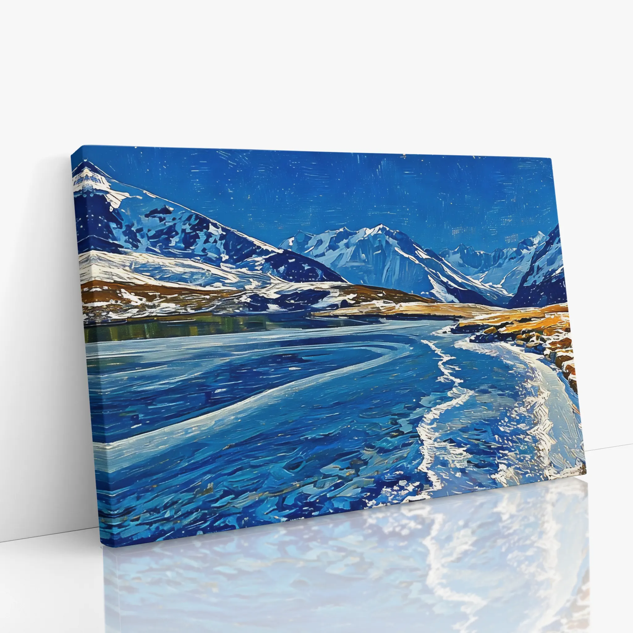 Icy Mountain Lake Giclée Print 323023 Visual Wall Art AR3:2H Giclée Print
