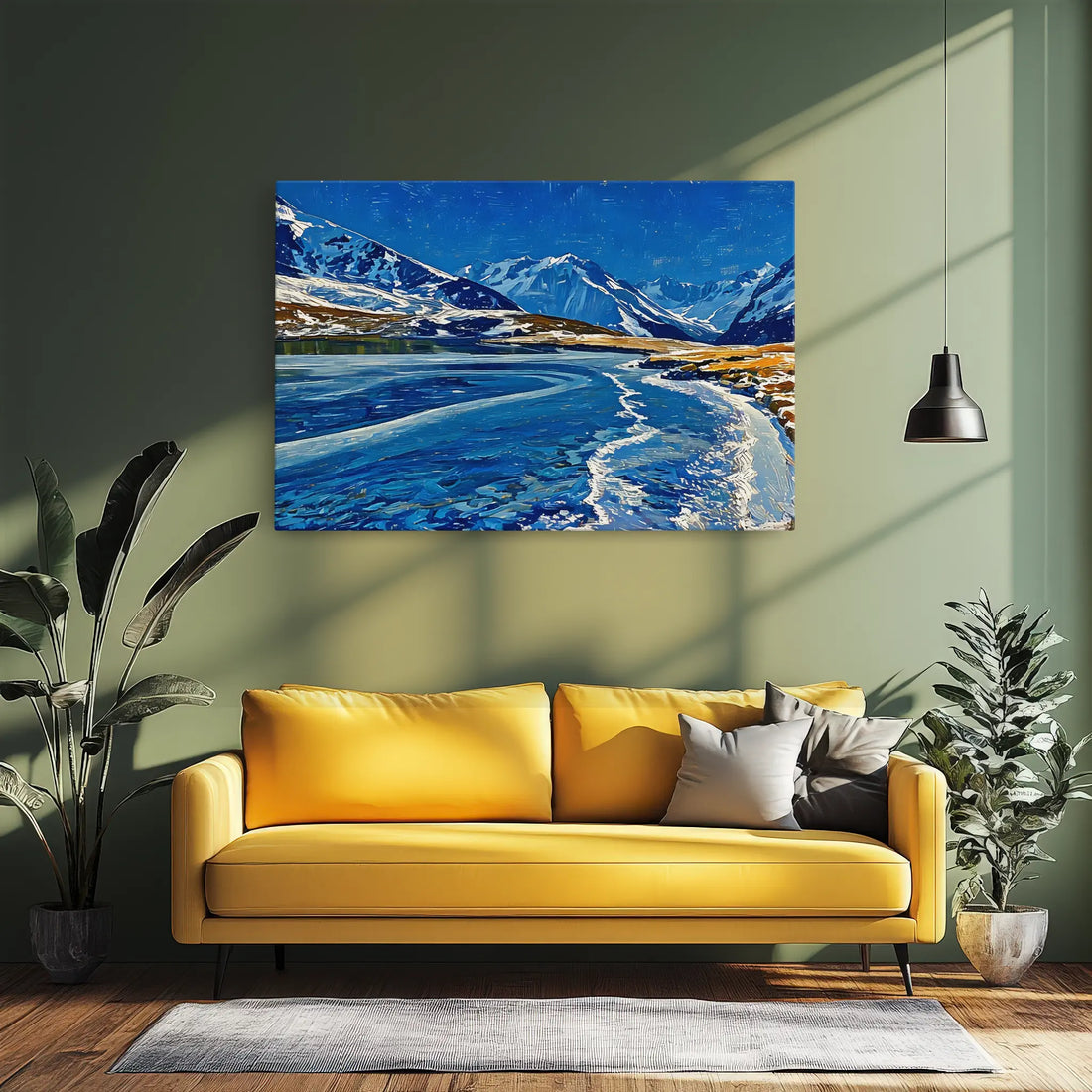 Icy Mountain Lake Giclée Print 323023 Visual Wall Art AR3:2H Giclée Print