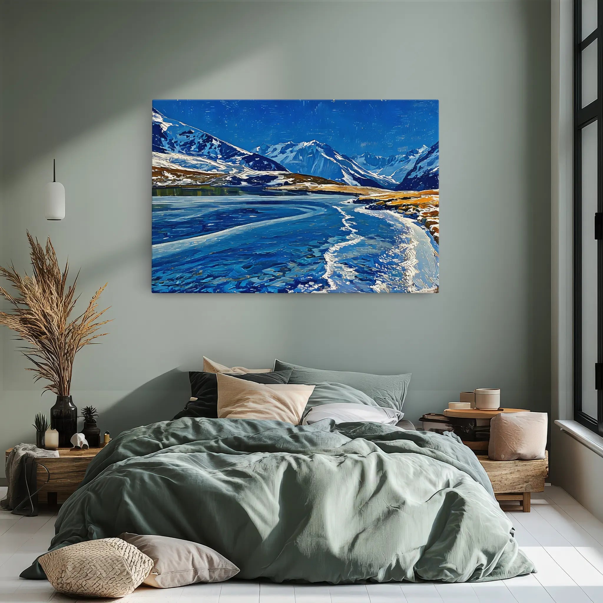 Icy Mountain Lake Giclée Print 323023 Visual Wall Art AR3:2H Giclée Print