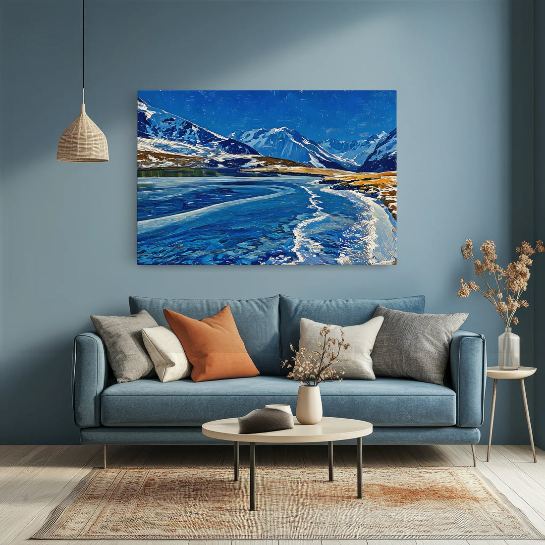 Icy Mountain Lake Giclée Print 323023 Visual Wall Art AR3:2H Giclée Print