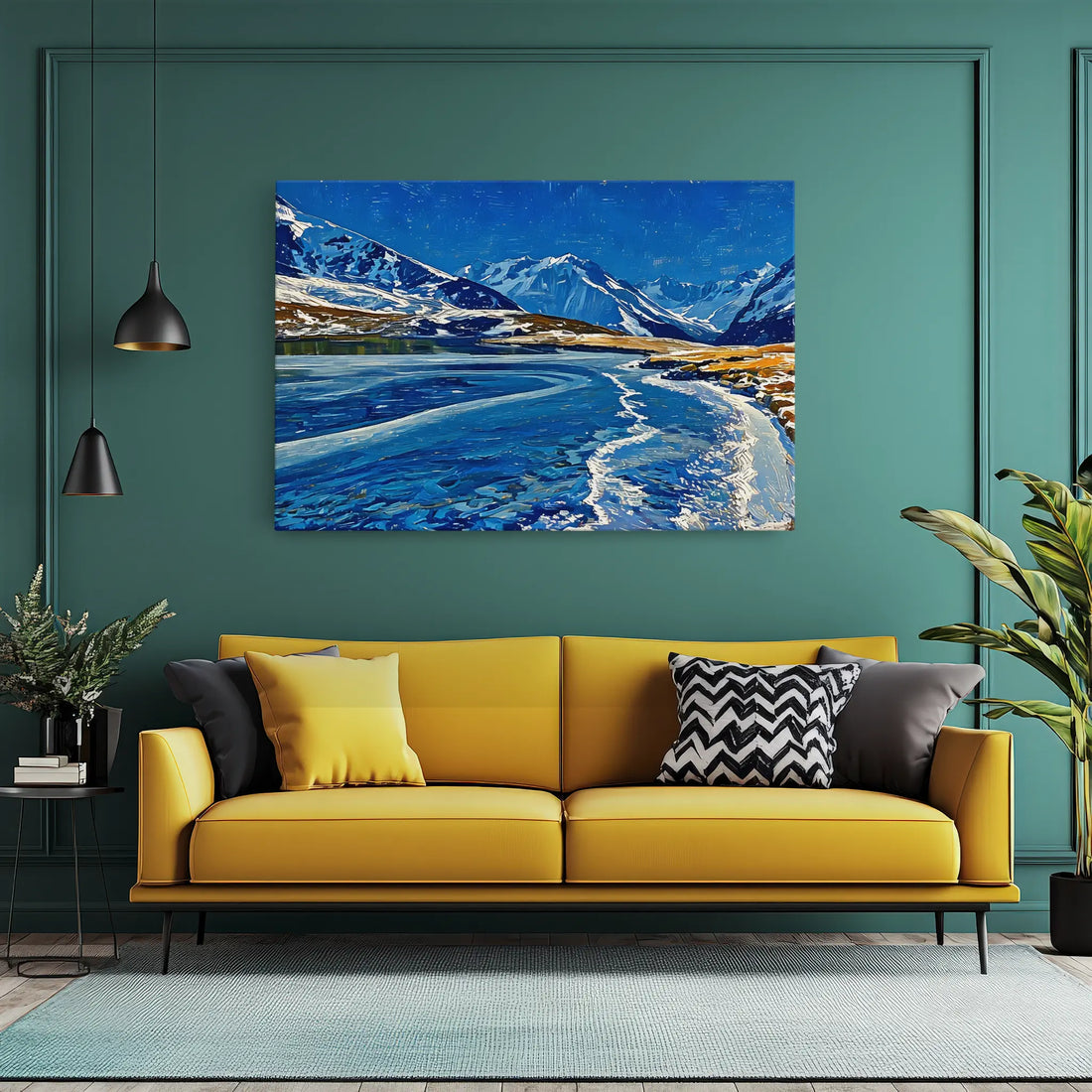 Icy Mountain Lake Giclée Print 323023 Visual Wall Art AR3:2H Giclée Print