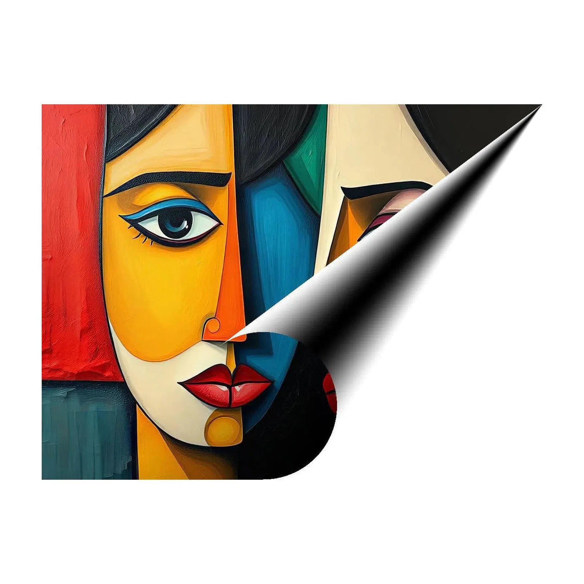 Identical, Abstract Art Print 43621 Giclée Rolled Canvas Print Visual Wall Art