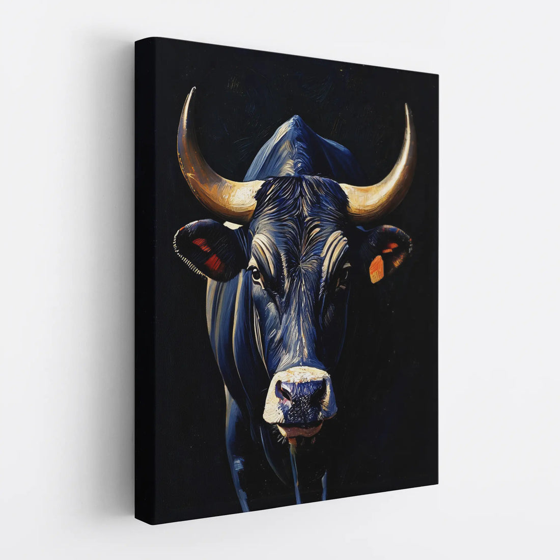 Imposing Black Bull Giclée Print 456032 Visual Wall Art AR3:4V-AR4:5V Giclée Print