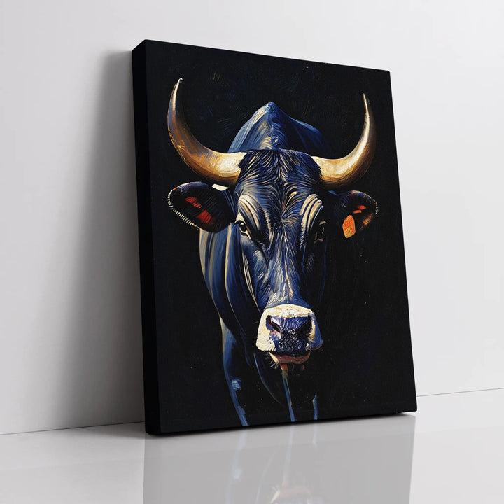 Imposing Black Bull Giclée Print 456032 Visual Wall Art AR3:4V-AR4:5V Giclée Print