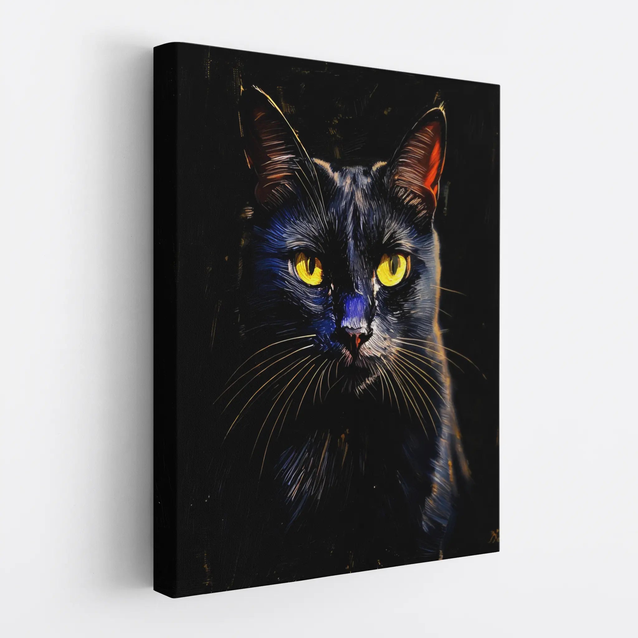 Intense Black Cat Giclée Print 456033 Visual Wall Art AR3:4V-AR4:5V Giclée Print