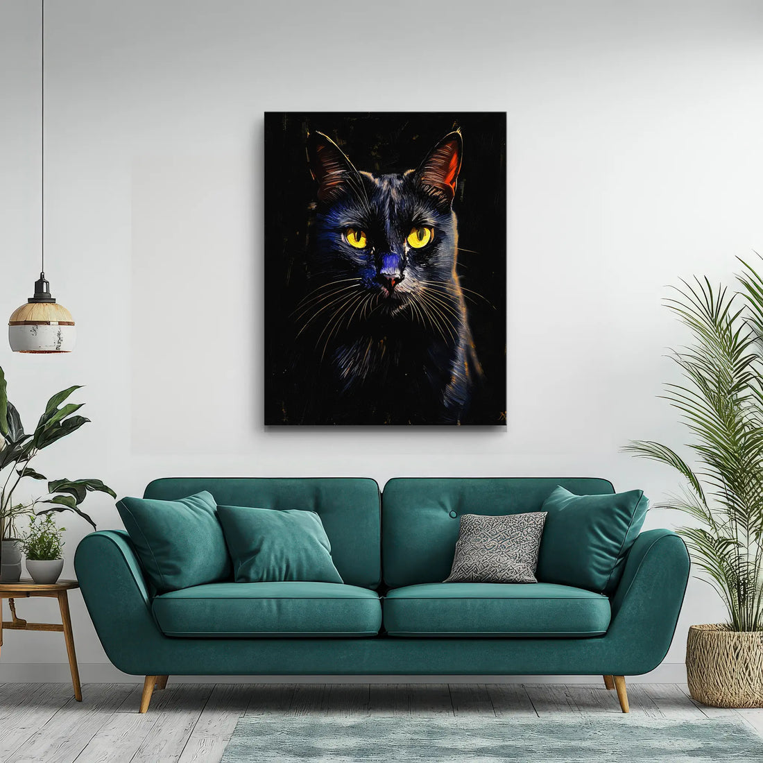 Intense Black Cat Giclée Print 456033 Visual Wall Art AR3:4V-AR4:5V Giclée Print