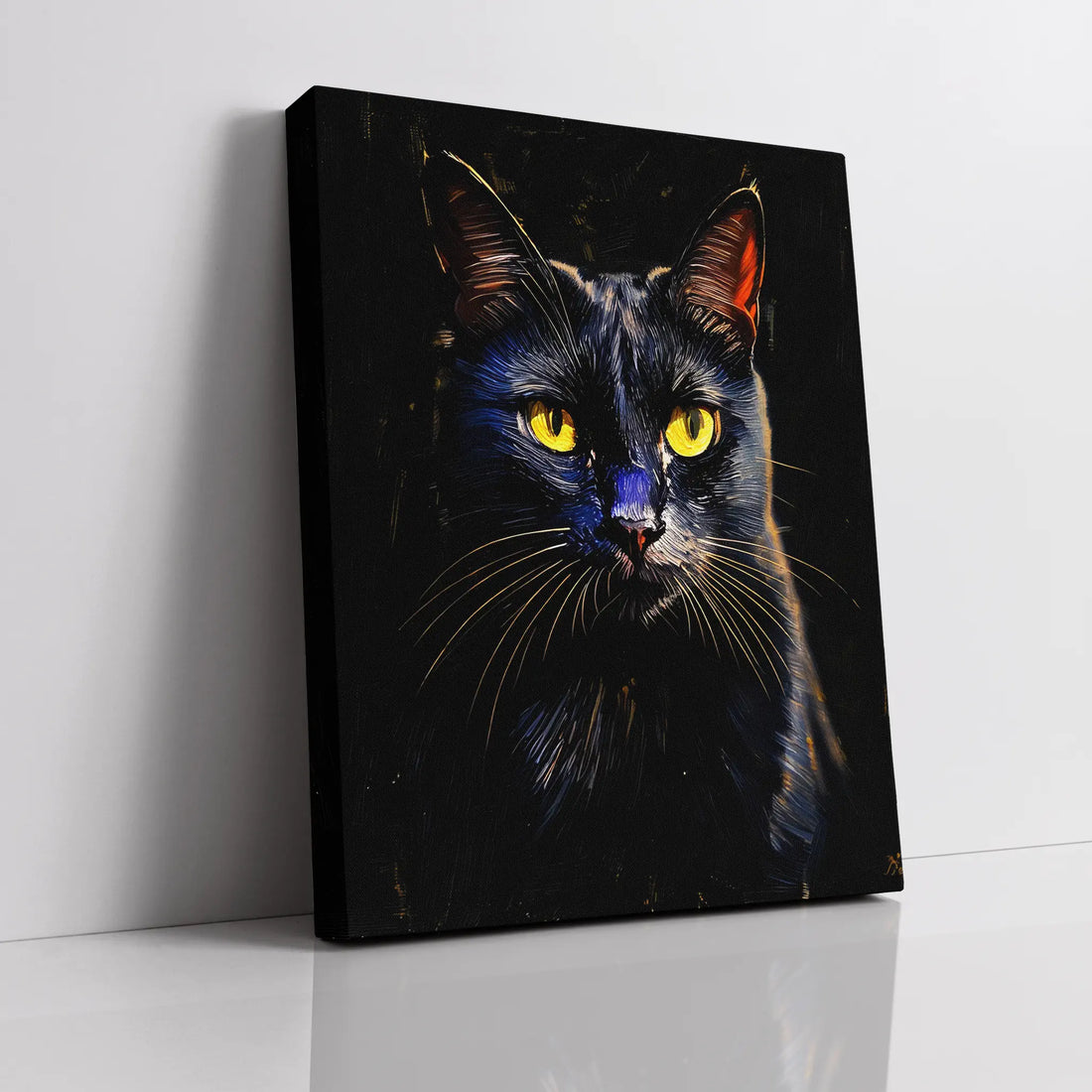 Intense Black Cat Giclée Print 456033 Visual Wall Art AR3:4V-AR4:5V Giclée Print