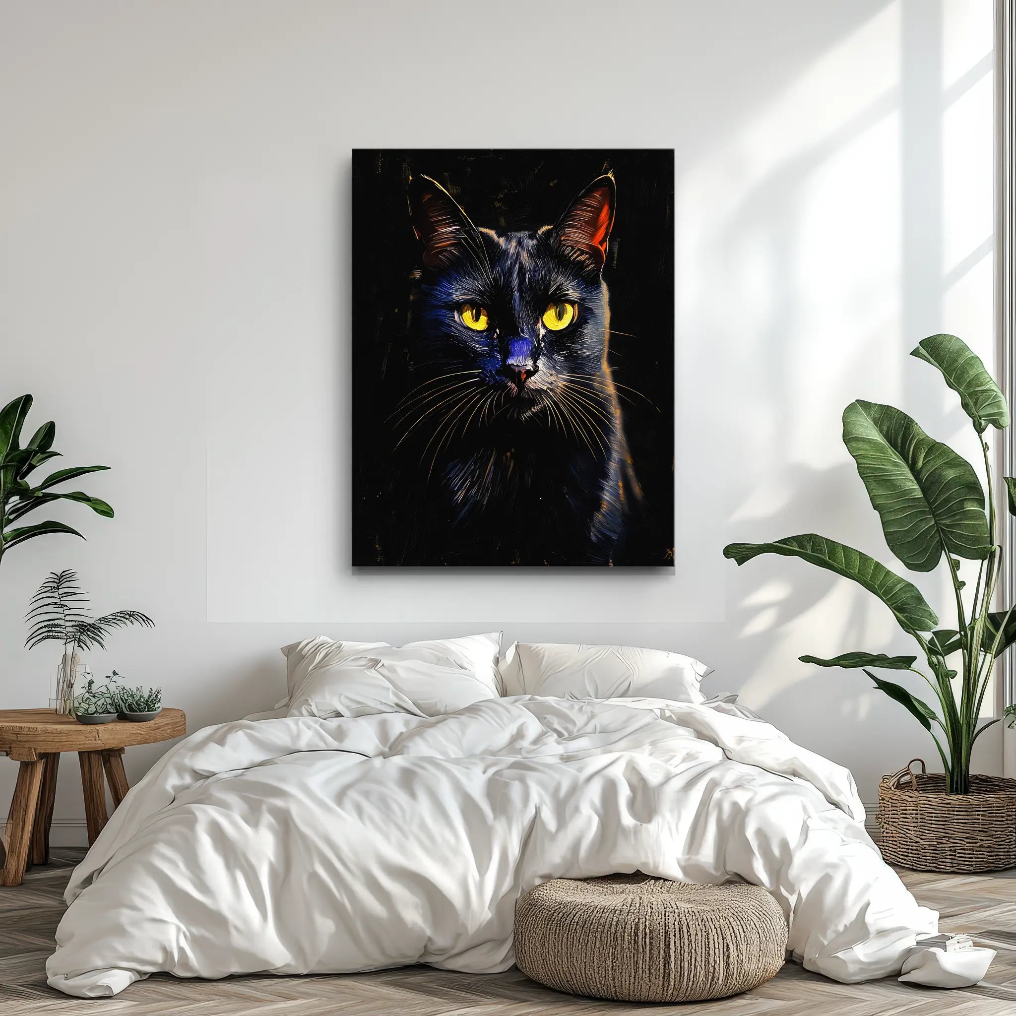 Intense Black Cat Giclée Print 456033 Visual Wall Art AR3:4V-AR4:5V Giclée Print